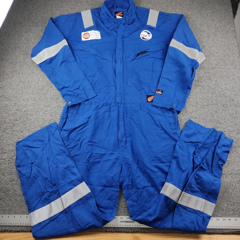Red Wing Coveralls Mens 44 FlashGuard Blue Reflective Safety FR CAT2 EUC